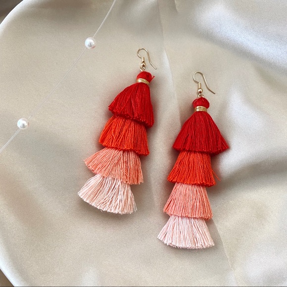 Myth X Dream Jewelry - “Kona” Earrings / Multi Tassels Drop Earrings